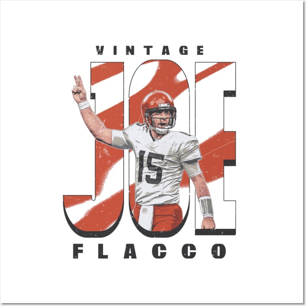 Joe Flacco Cleveland Vintage Joe Wall Art by ganisfarhan